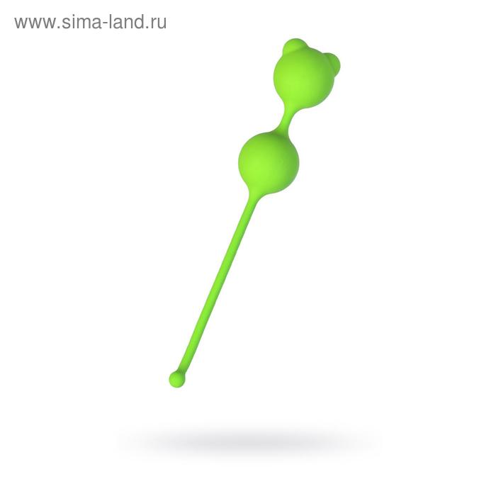 Вагинальные шарики Toyfa A-toys, силикон, цвет зелёный, d=2,7 см - Фото 1