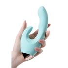 Вибратор с клиторальным стимулятором L'eroina by Toyfa Crystal, силикон, цвет голубой, 18,3 см - Фото 5