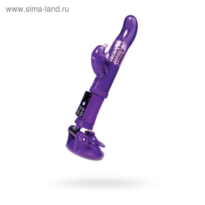 Вибратор с клиторальным стимулятором Toyfa A-toys, TPR, цвет фиолетовый, 22,5 см - Фото 1