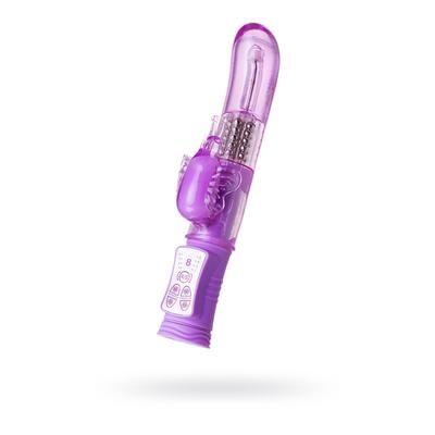 Вибратор с клиторальным стимулятором Toyfa A-toys High-Tech fantasy, TPE, цвет фиолетовый, 22,4 см