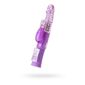 Вибратор с клиторальным стимулятором Toyfa A-toys High-Tech fantasy, TPE, цвет фиолетовый, 22,5 см