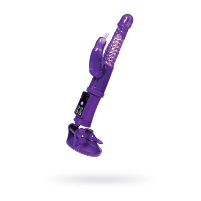 Вибратор с клиторальным стимулятором Toyfa A-toys High-Tech fantasy, TPR, цвет фиолетовый, 24 см