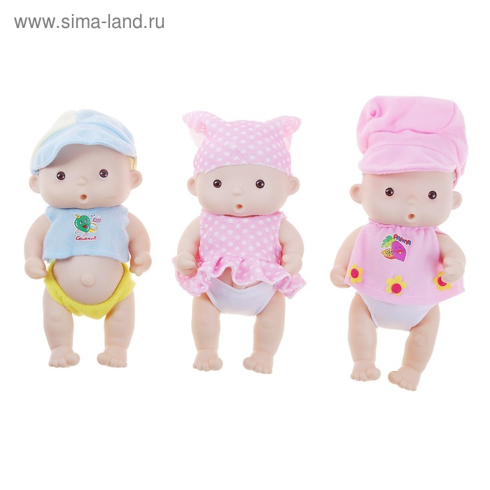 Пупс "Любимцы Аннет" с пальчиком во рту, 3 вида (фасовка 12 шт) - Фото 1