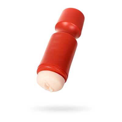 Мастурбатор Toyfa A-toys, вагина, цвет красный/телесный, 24 cм, 7,6 cм