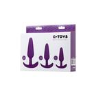 Набор анальных пробок Toyfa A-toys, силикон, цвет фиолетовый, 3 шт - Фото 4