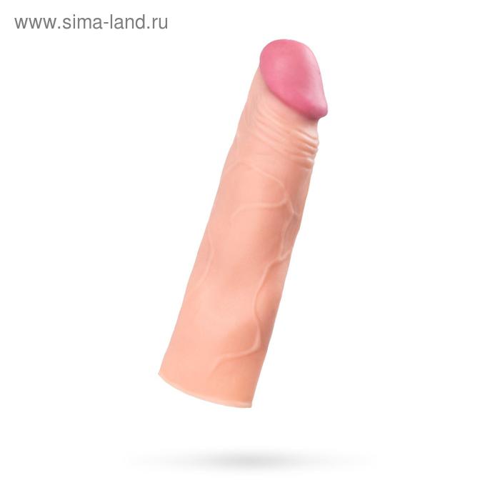 Насадка на пенис Toyfa A-toys SoftSkin, цвет телесный, 16,5 см - Фото 1