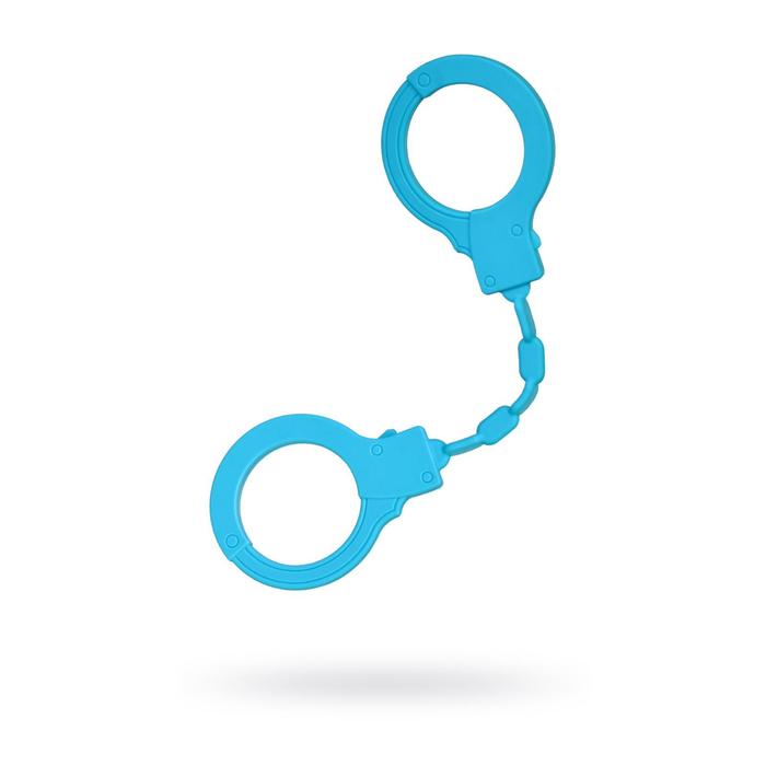 Силиконовые наручники Toyfa A-toys, силикон, цвет голубой, 33 см