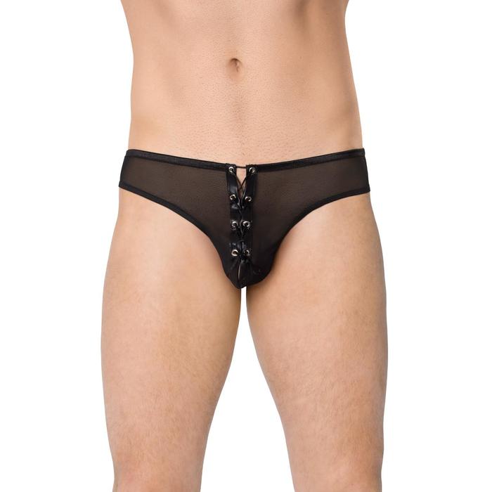 Трусы мужские SoftLine Collection, на шнуровке, цвет чёрный, размер XL