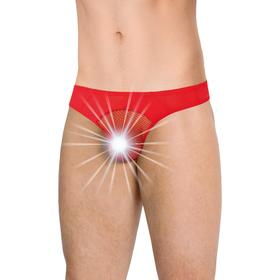 Трусы мужские SoftLine Collection, со вставками из сетки, цвет красный, размер M/L Ош