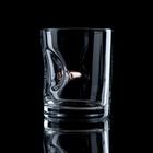 Набор стакан и камни для виски "Виски" с пулей, 3 камня в мешочке, 250 мл - фото 9461782