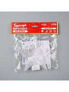 Светодиодная верхушка на ёлку «Звезда белая», 16 см, 10 LED, 220 В, свечение мульти - Фото 8