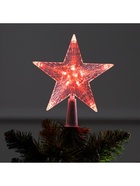 Светодиодная верхушка на ёлку «Звезда красная», 16 см, 10 LED, 220 В, свечение красное - Фото 5