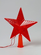 Светодиодная верхушка на ёлку «Звезда красная», 16 см, 10 LED, 220 В, свечение красное - Фото 9
