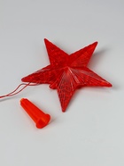 Светодиодная верхушка на ёлку «Звезда красная», 16 см, 10 LED, 220 В, свечение красное - Фото 10