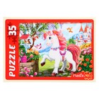 Макси-пазлы «Милый единорог №2», 35 элементов - фото 30790276