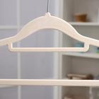 Плечики для одежды «Бархат», размер 44-46, флокированное покрытие, цвет МИКС - Фото 3