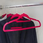 Плечики для одежды «Бархат», размер 44-46, флокированное покрытие, цвет МИКС - Фото 5