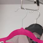 Плечики для одежды «Бархат», размер 44-46, флокированное покрытие, цвет МИКС - Фото 10