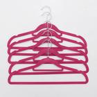 Плечики для одежды «Бархат», размер 44-46, флокированное покрытие, цвет МИКС - Фото 12