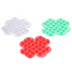 Мини-коврик для ванны «Цветок», 8,5×8,5 см, цвет МИКС - Фото 3