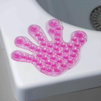 Мини - коврик детский в ванну «Рука», 13×11 см, МИКС