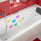 Мини-коврик для ванны «Бабочка», цвет МИКС - Фото 2