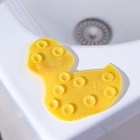 Набор мини-ковриков для ванны на присосках Доляна «Утёнок», 11×12 см, 4 шт, цвет жёлтый - Фото 3