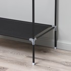 Вешалка - стойка напольная для одежды Доляна, напольная, 2 перекладины, 160×45×169 см, чёрная - Фото 4