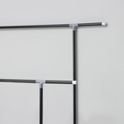 Вешалка - стойка напольная для одежды Доляна, напольная, 2 перекладины, 160×45×169 см, чёрная - Фото 5