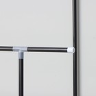 Вешалка - стойка напольная для одежды Доляна, напольная, 2 перекладины, 160×45×169 см, чёрная - Фото 6