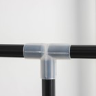 Вешалка - стойка напольная для одежды Доляна, 2 перекладины, 2 ящика, 120×43×169 см, чёрная - Фото 6