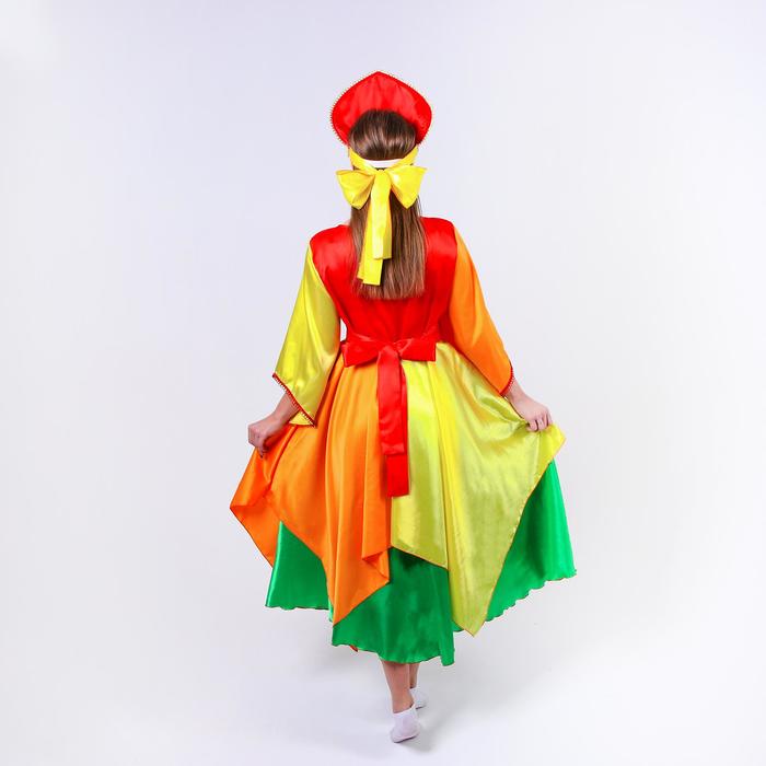 Карнавальный костюм «Осень», платье, кокошник, р. 46-48 - фото 1907160719
