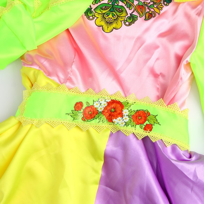 Карнавальный костюм «Весна», платье, кокошник, р. 50-52 - фото 1885086621