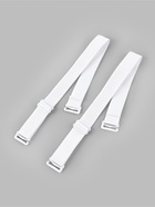 Лямки для бюстгальтера, текстильные, 2 см, 38 см, пара, белые - Фото 3