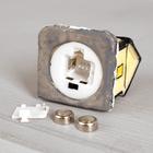 Светодиодная фигура «Зимний домик», керамика, от батареек LR41×2, свечение тёплое белое - Фото 3