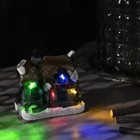 Светодиодная фигура «Дом», керамика, батарейки АААх3 (не в комплекте), свечение мульти - фото 9112187