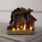 Светодиодная фигура «Рождество» 18×19×8 см, полистоун, батарейки ААх3 (не в комплекте), свечение тёплое белое - Фото 1