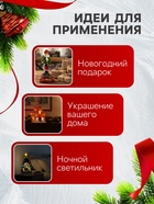 Светодиодная фигура «Рождество» 18×19×8 см, полистоун, от батареек ААх3, свечение тёплое белое - Фото 4