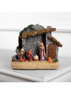 Светодиодная фигура «Рождество» 18×19×8 см, полистоун, батарейки ААх3 (не в комплекте), свечение тёплое белое - фото 23527015