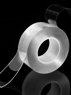 Клейкая нано лента TORSO, прозрачная, двусторонняя, акриловая 15 мм × 3 м - Фото 3