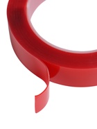 Клейкая лента TORSO, прозрачная, двусторонняя, акриловая 25 мм × 5 м - Фото 4