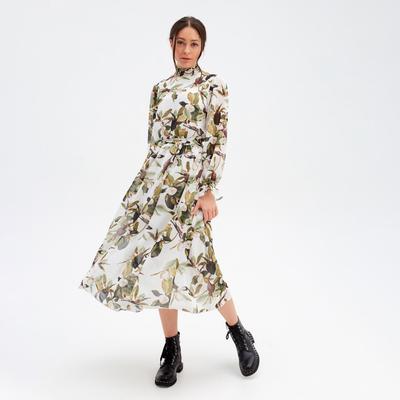 Платье женское миди MIST р.50, молочный