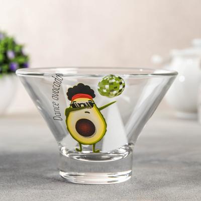 Креманка «Авокадо», 285 мл, стекло, рисунок МИКС