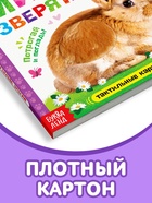 Книжка тактильная «Милые зверята», 6 тактильных вставок, 12 стр. - Фото 4