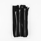 Молния «Трактор», №5, разъёмная, декоративное звено «Акулий зуб», замок автомат, 50 см, чёрная - Фото 3