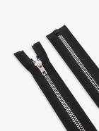 Молния «Трактор», №5, разъёмная, декоративное звено «Акулий зуб», замок автомат, 60 см, чёрная - Фото 3