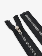 Молния «Трактор», №5, разъёмная, декоративное звено «Акулий зуб», замок автомат, 60 см, цвет чёрный/чёрный никель, цена за 1 штуку - Фото 3