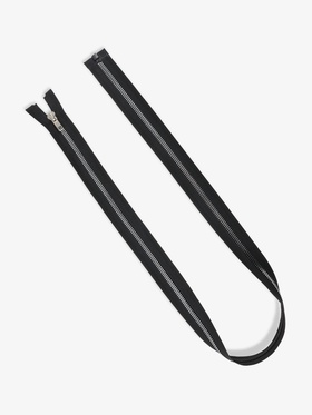 Молния «Трактор», №5, разъёмная, декоративное звено «Акулий зуб», замок автомат, 90 см, чёрная (комплект 10 шт)