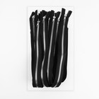 Молния «Трактор», №5, разъёмная, декоративное звено «Квадрат», замок автомат, 50 см, чёрная - Фото 3