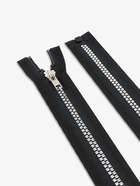 Молния «Трактор», №5, разъёмная, декоративное звено «Квадрат», замок автомат, 80 см, чёрная - Фото 3